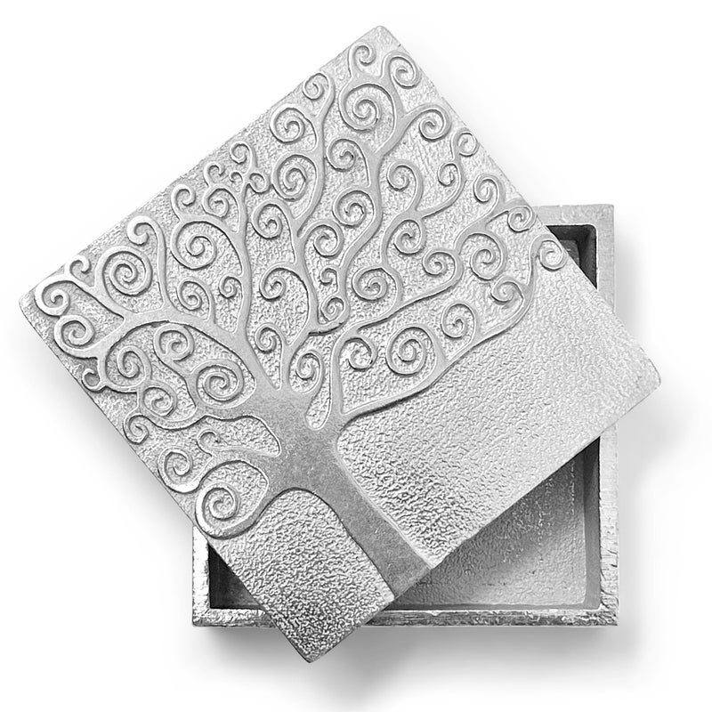 DANFORTH â€“ Vilmain Friendship Keepsake Box â€“ Handcrafted Pewter Tree of Life Jewelry Box For Women â€“ 2 Â¼â€ â€“ Made In USA - Image 1